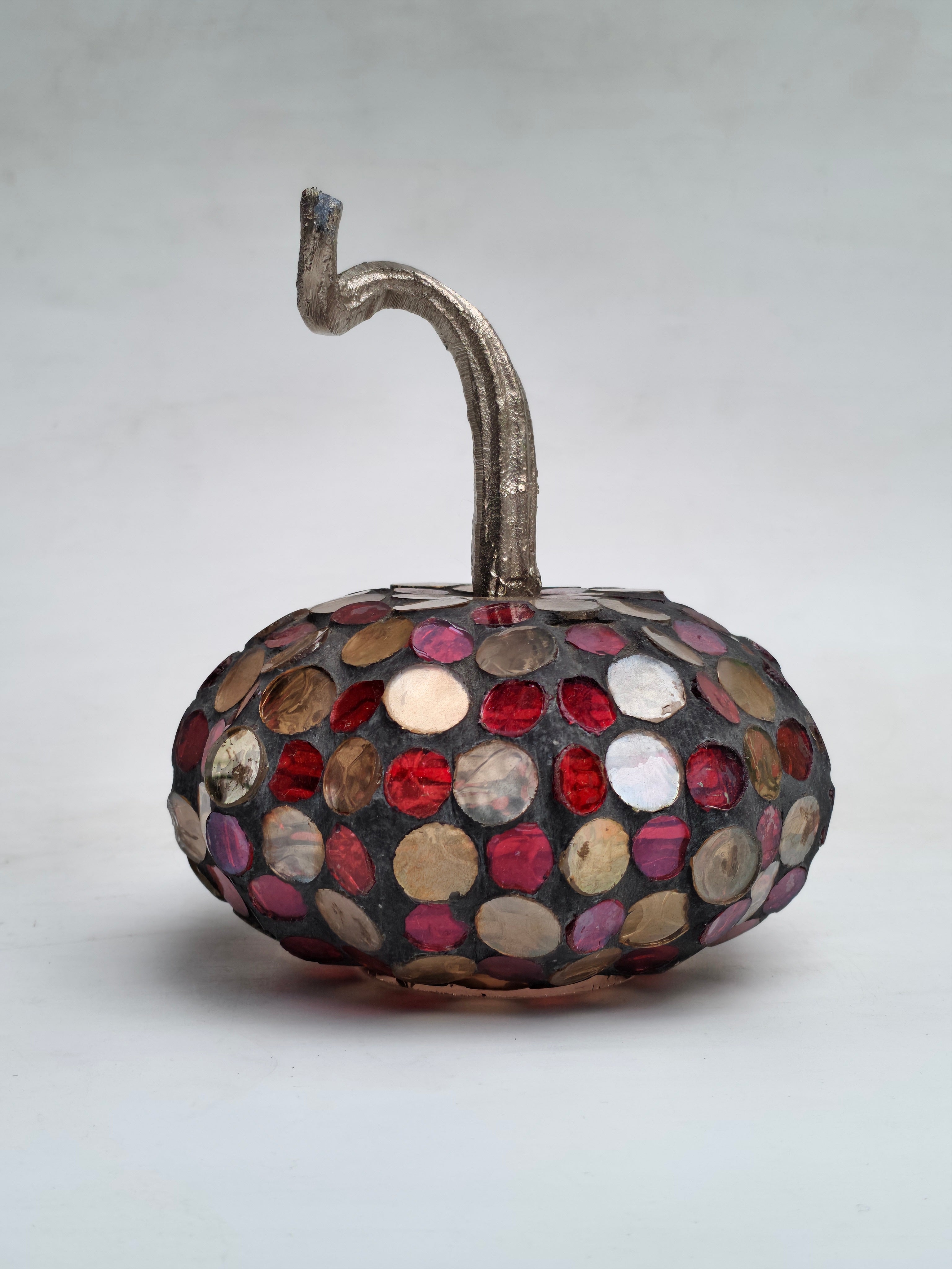 Mosaic Pumpkin Decorative Accent "Handcrafted Glass Art Decor"
