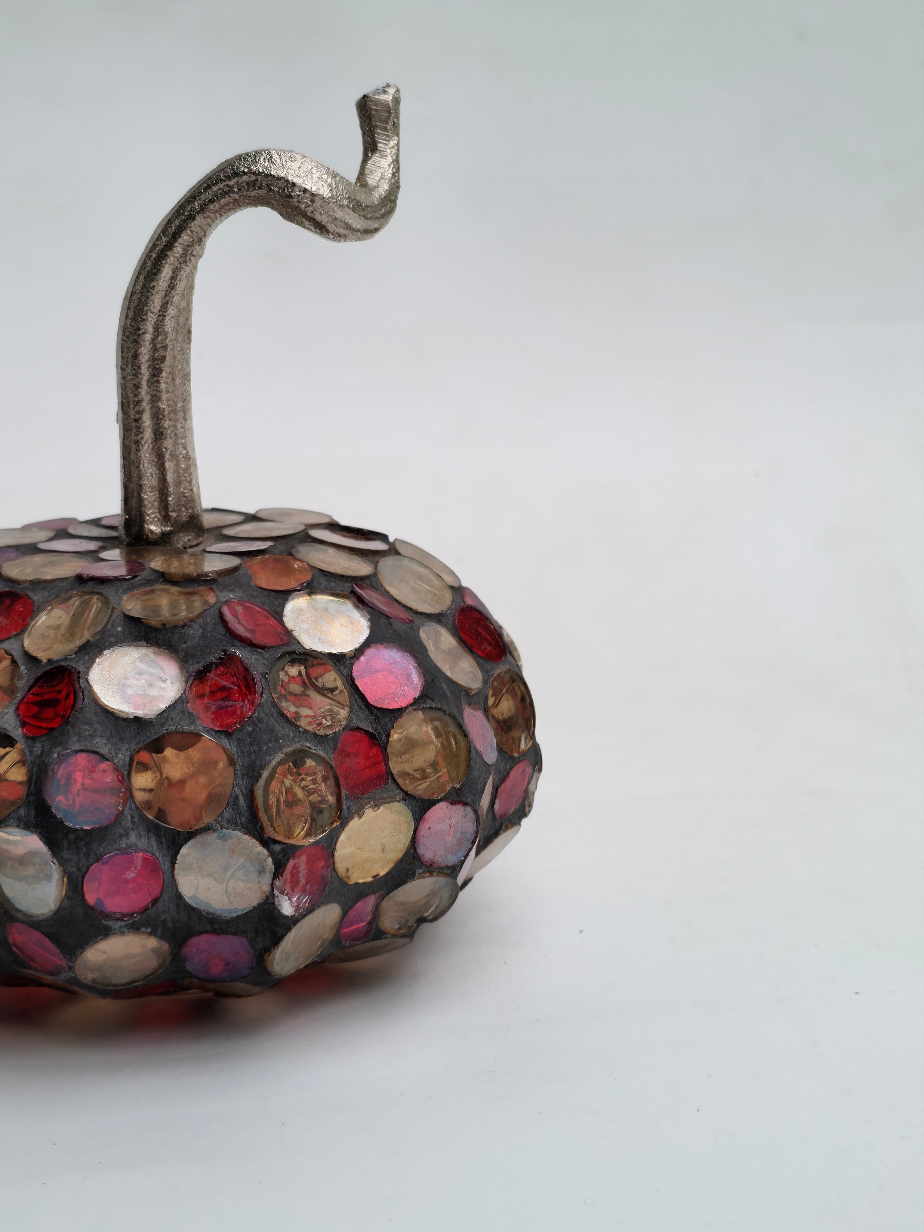 Mosaic Pumpkin Decorative Accent "Handcrafted Glass Art Decor"