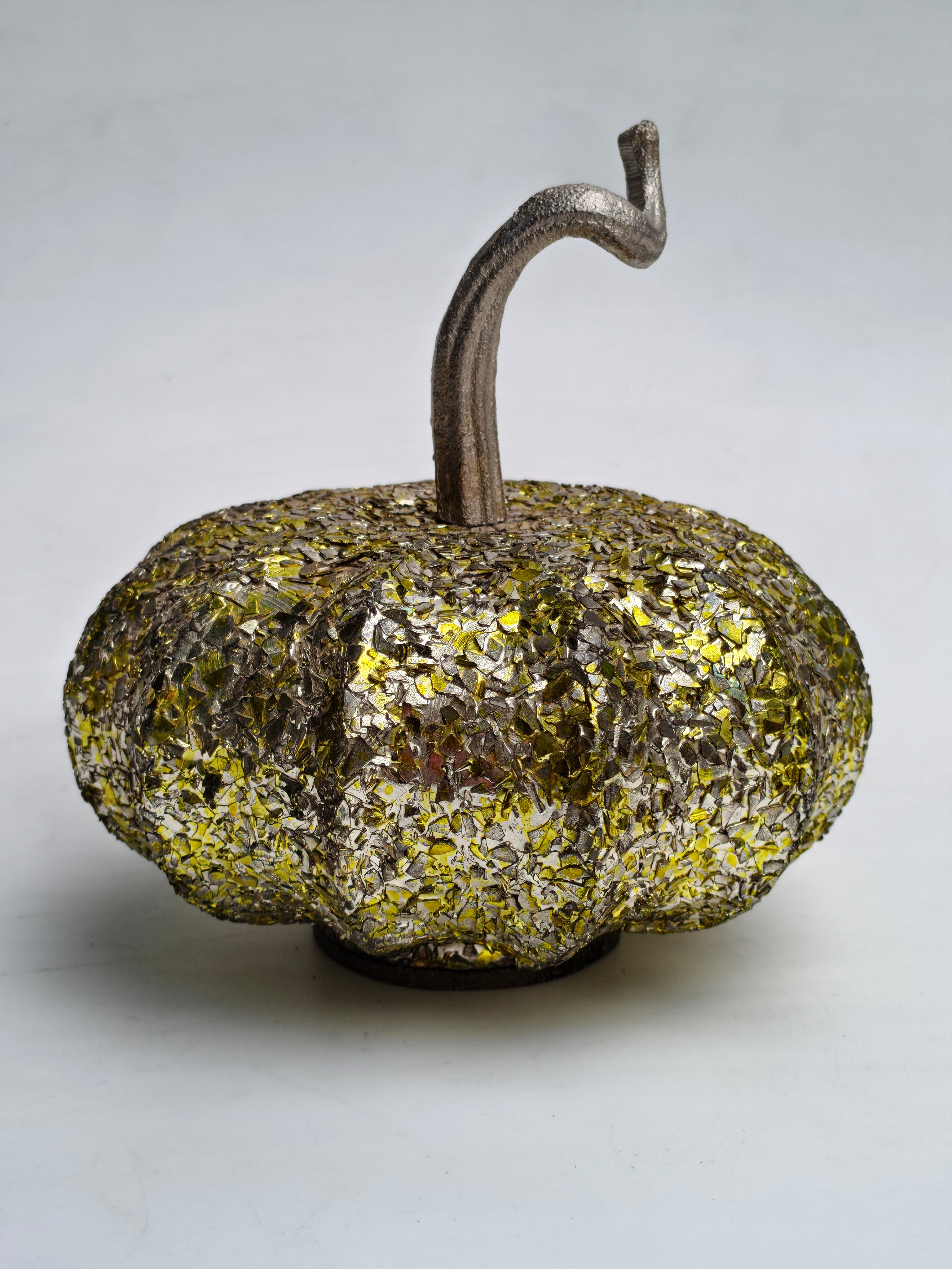 Golden Mosaic Pumpkin Set of 2 – Festive Home Décor