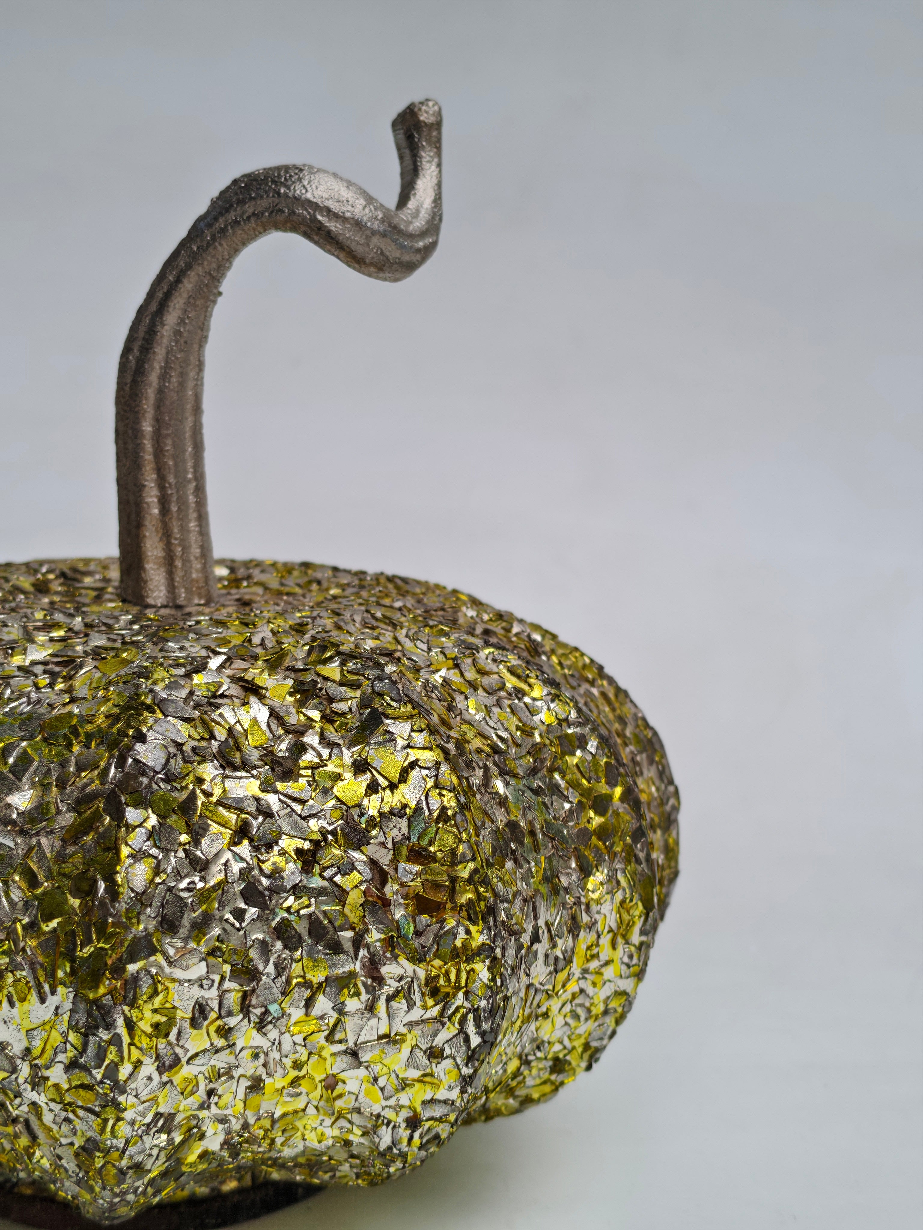 Golden Mosaic Pumpkin Set of 2 – Festive Home Décor