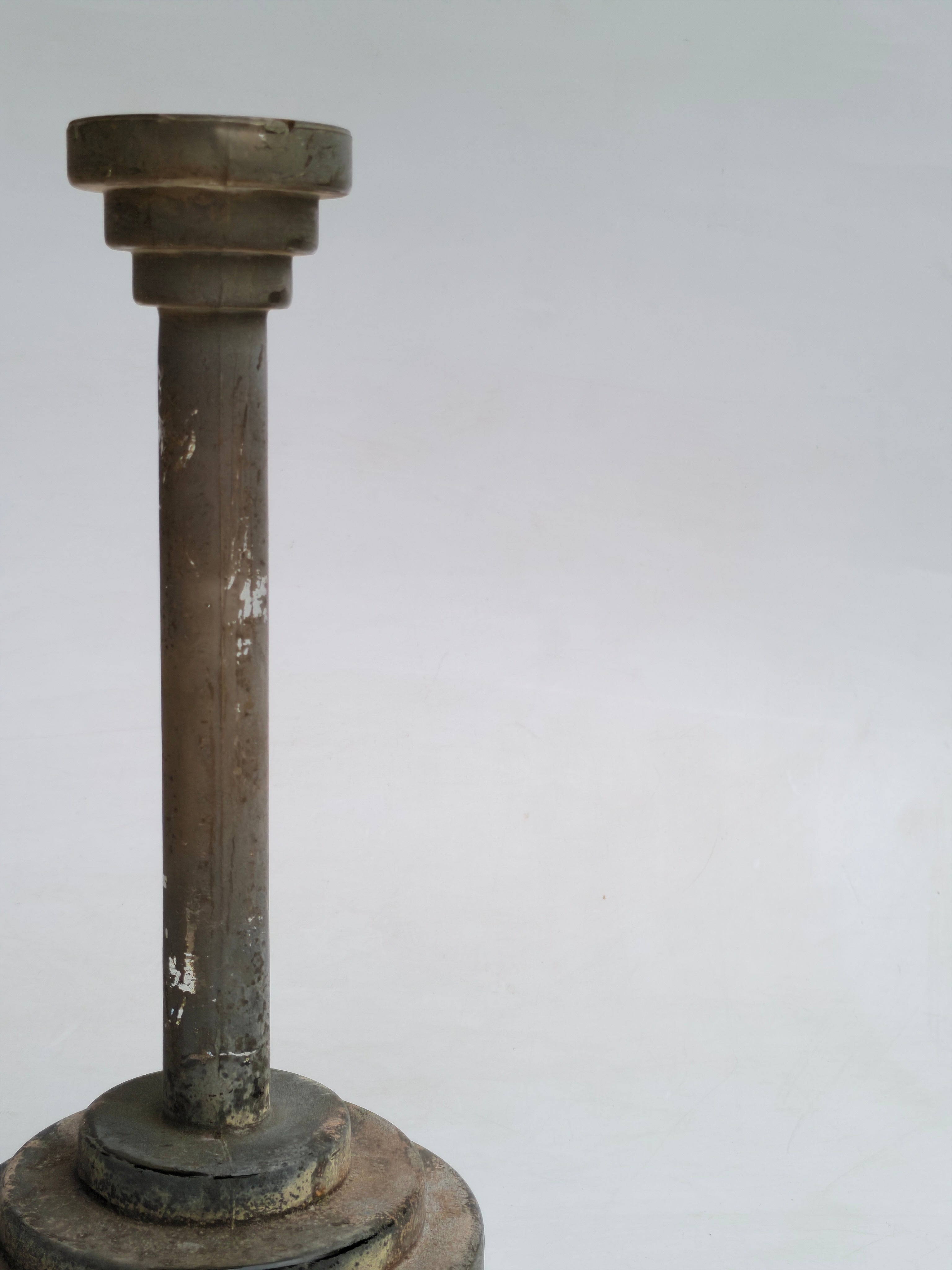 Vintage Glass Holder Pair – Rustic Distressed Finish