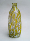 Amber Swirl Handblown Glass Vase – Elegant Decorative Accent