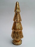 Golden Glass Christmas Tree Decor - Fairy Light Insert Decor