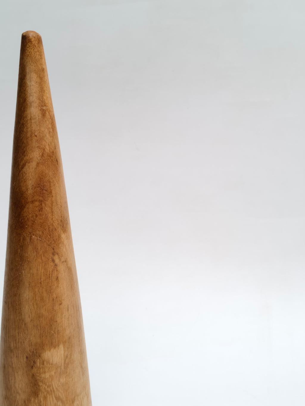 Natural Wooden Cone Tree Sculpture