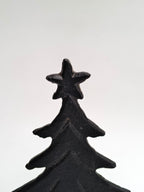 Black Iron Christmas Tree with Wooden Base