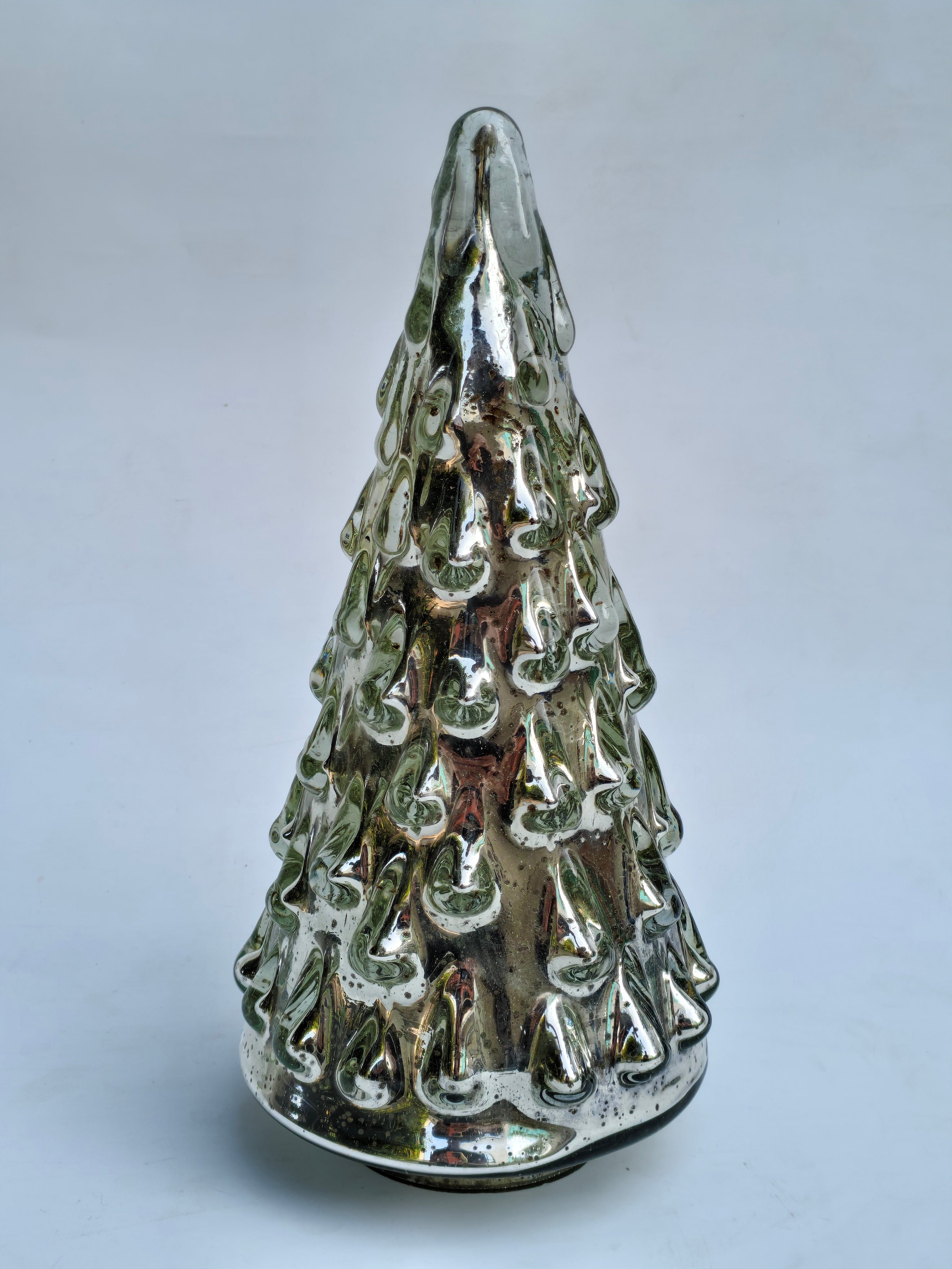 Mercury Glass Christmas Tree LED Décor