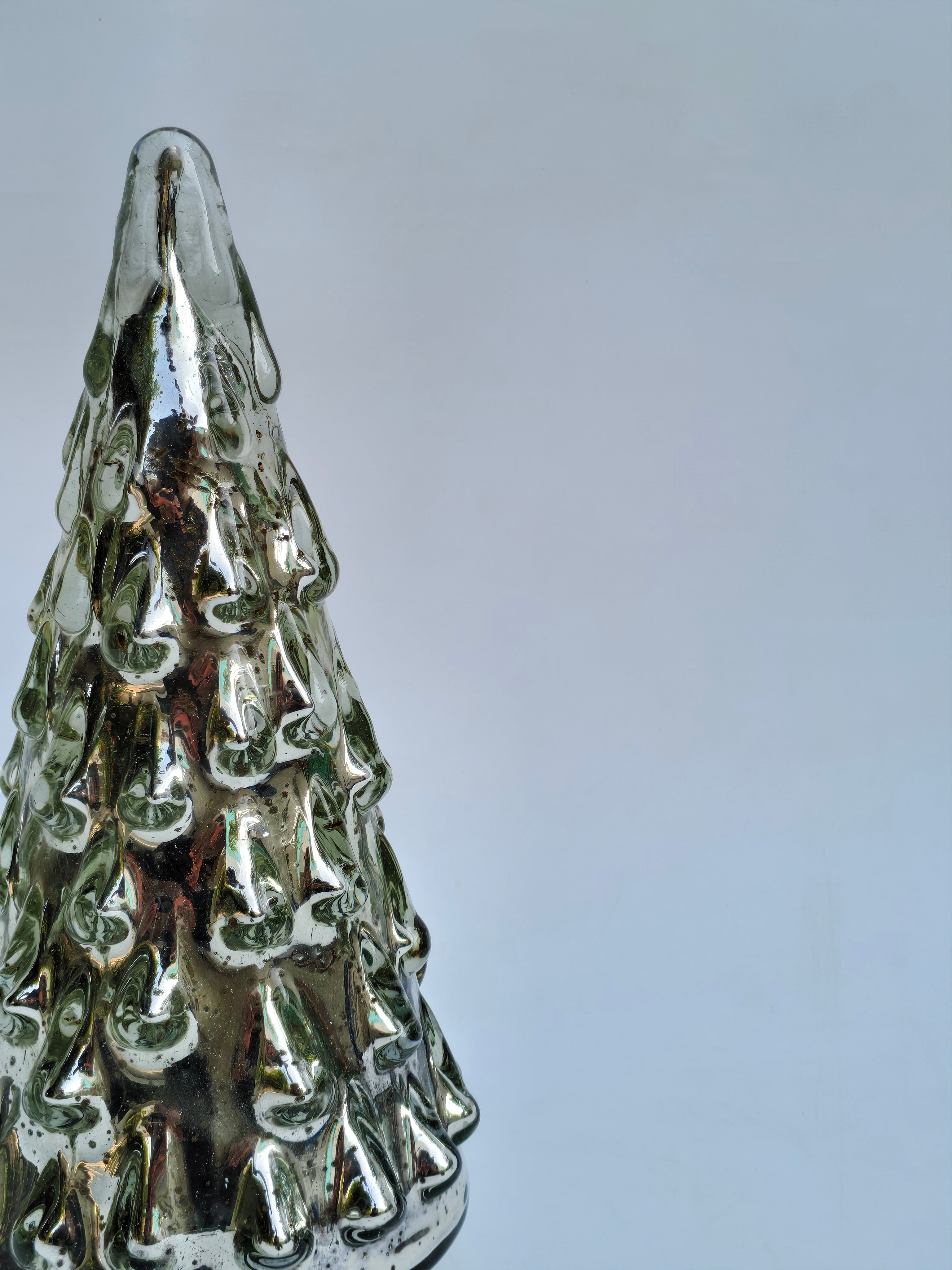 Mercury Glass Christmas Tree LED Décor