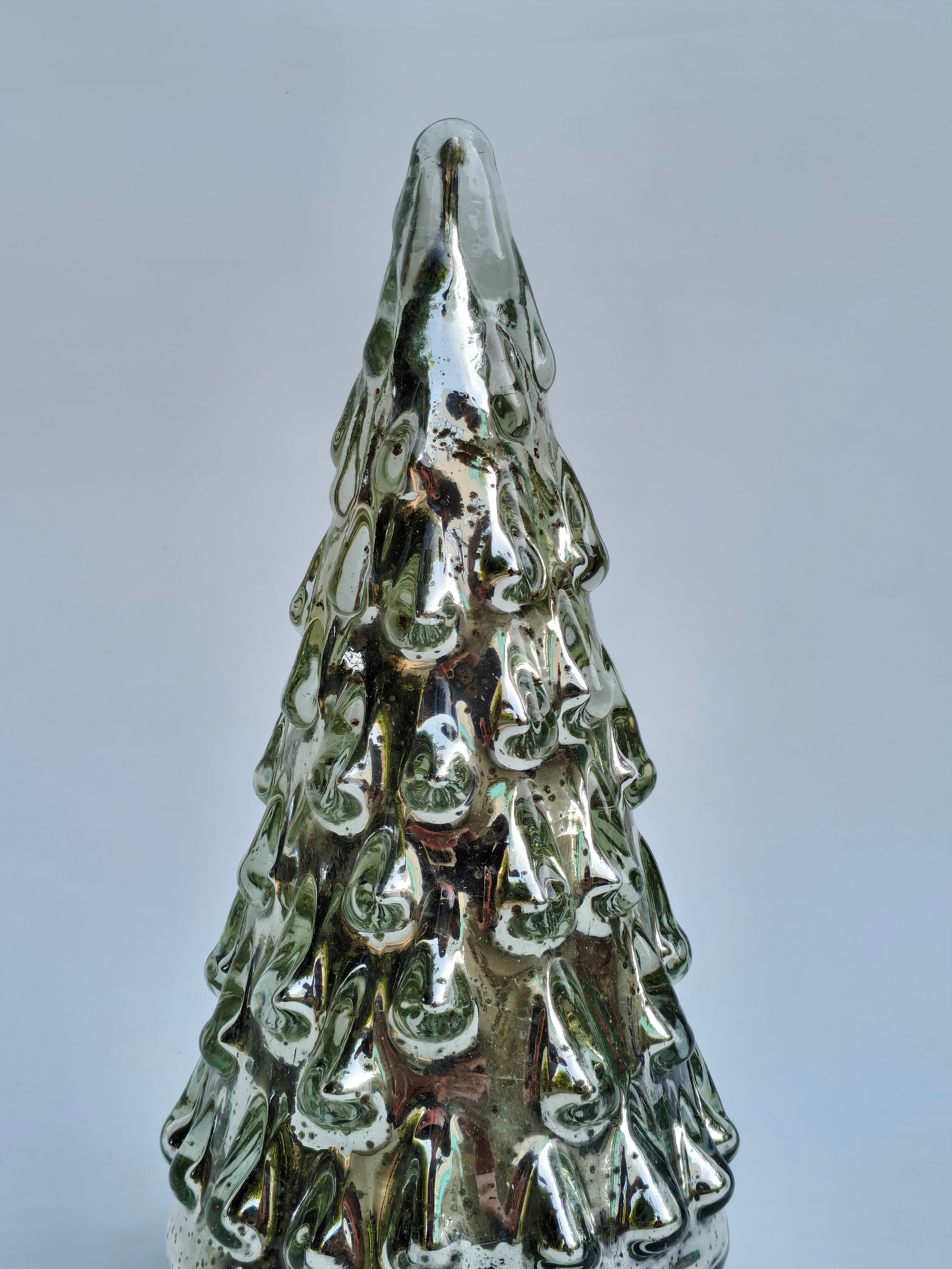 Mercury Glass Christmas Tree LED Décor