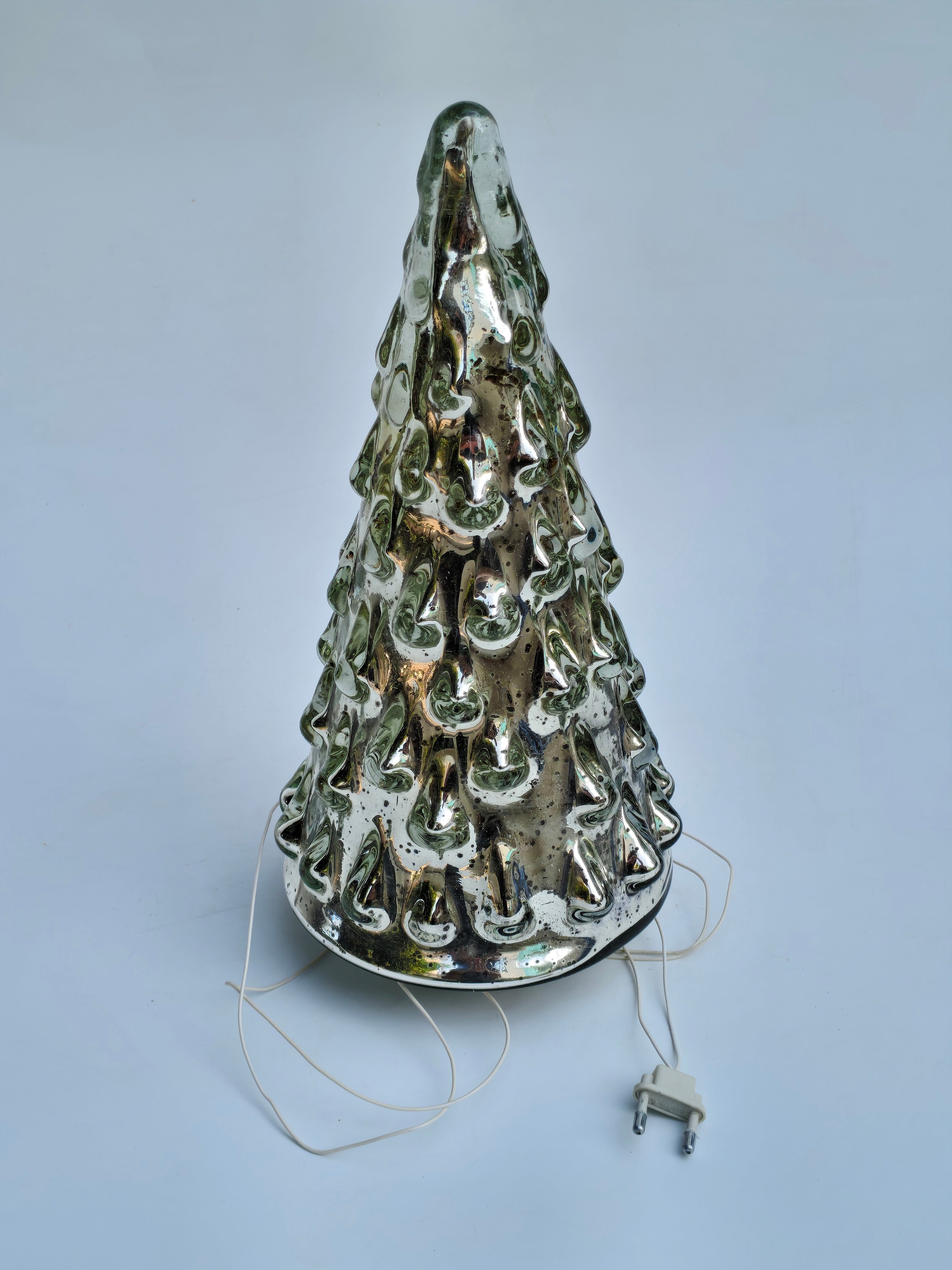 Mercury Glass Christmas Tree LED Décor