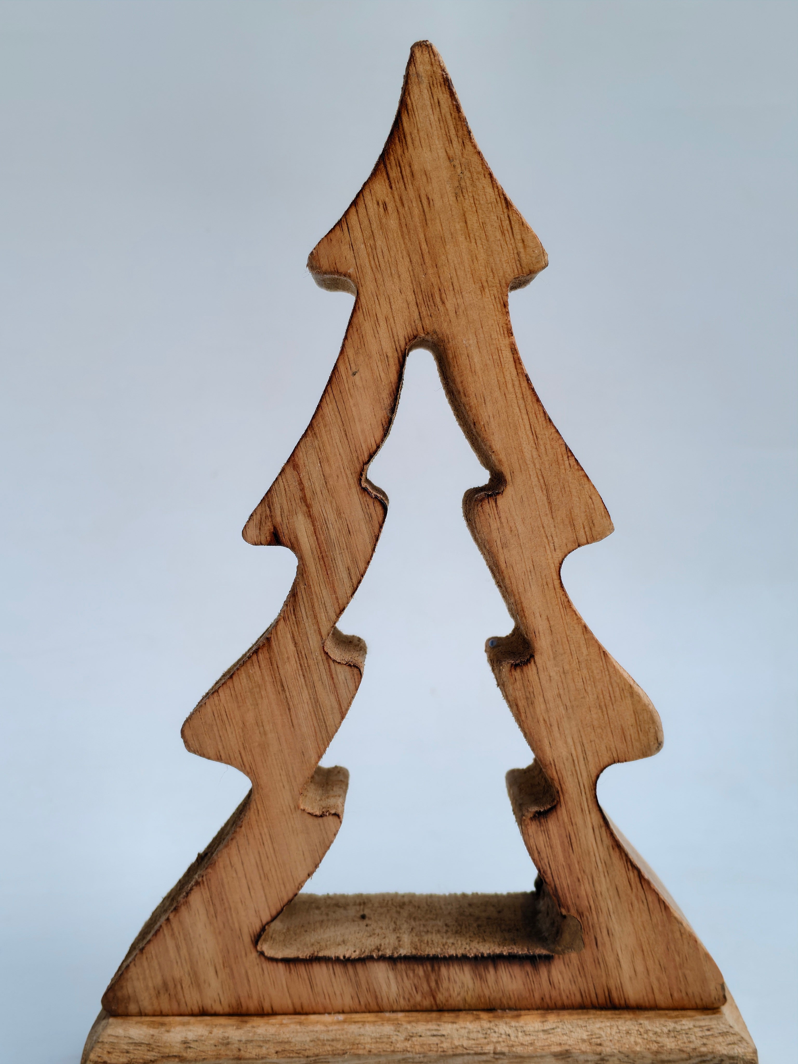Handcrafted Hollow Wooden Christmas Tree Décor