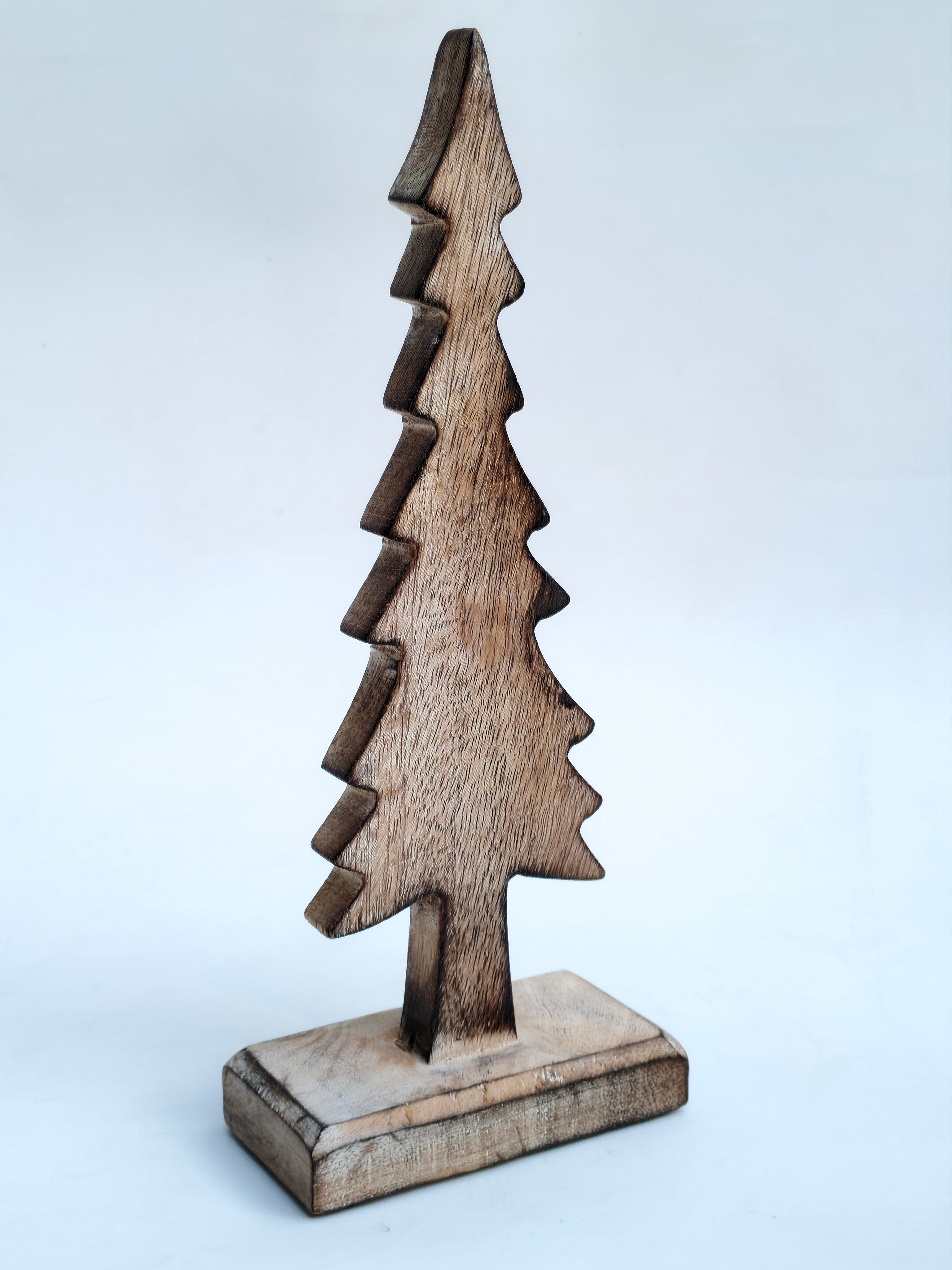 Handcrafted Rustic Wooden Christmas Tree Décor