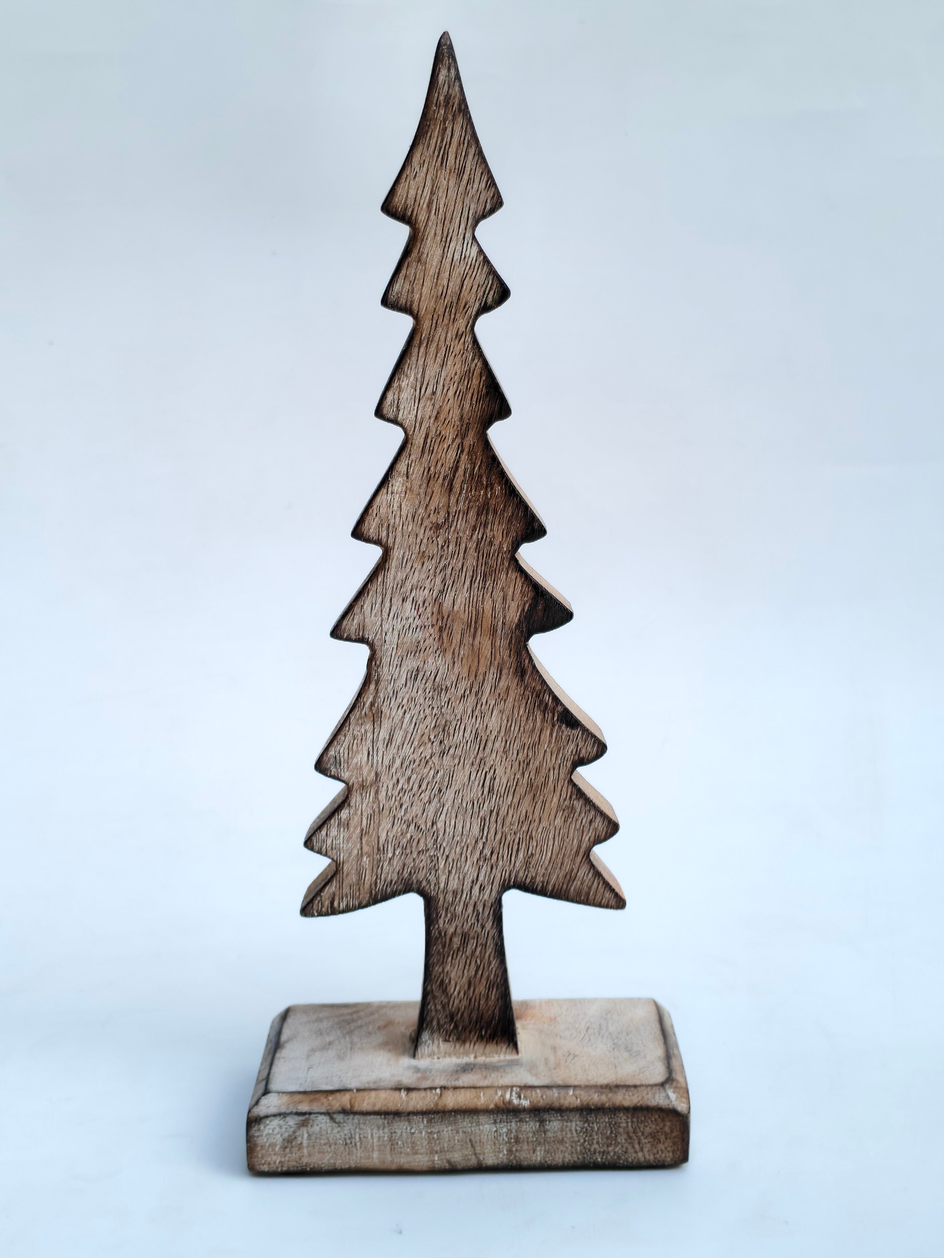 Rustic Wooden Christmas Tree Décor