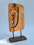 Abstract Elephant Wooden Table Décor Set (Set of 2)