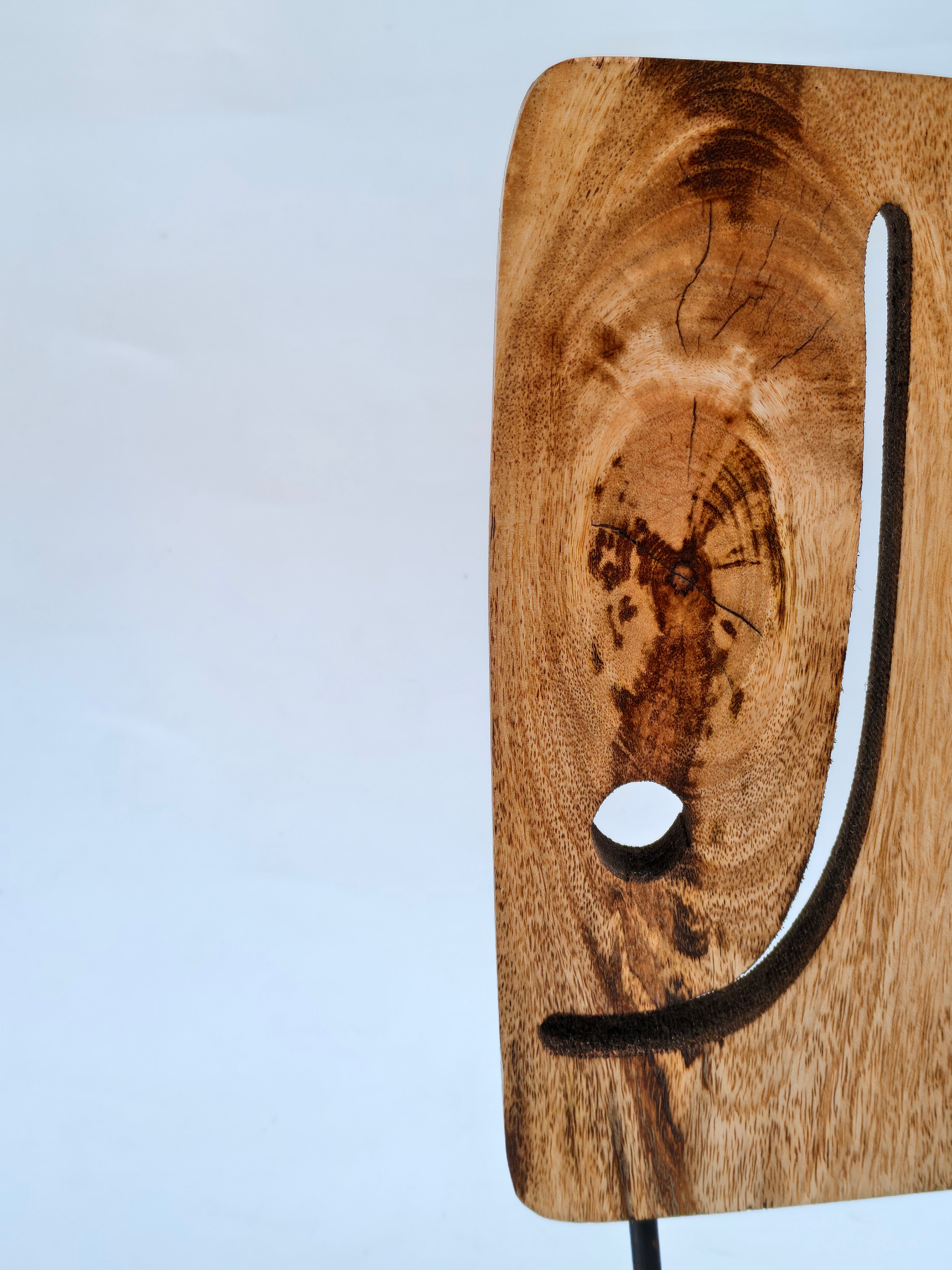 Abstract Elephant Wooden Table Décor Set (Set of 2) | Handcrafted Artistic Wooden Showpieces