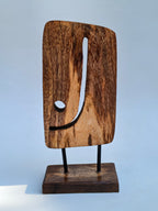 Abstract Elephant Wooden Table Décor Set (Set of 2)