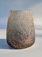 Frosted Gradient Glass Candle Holder