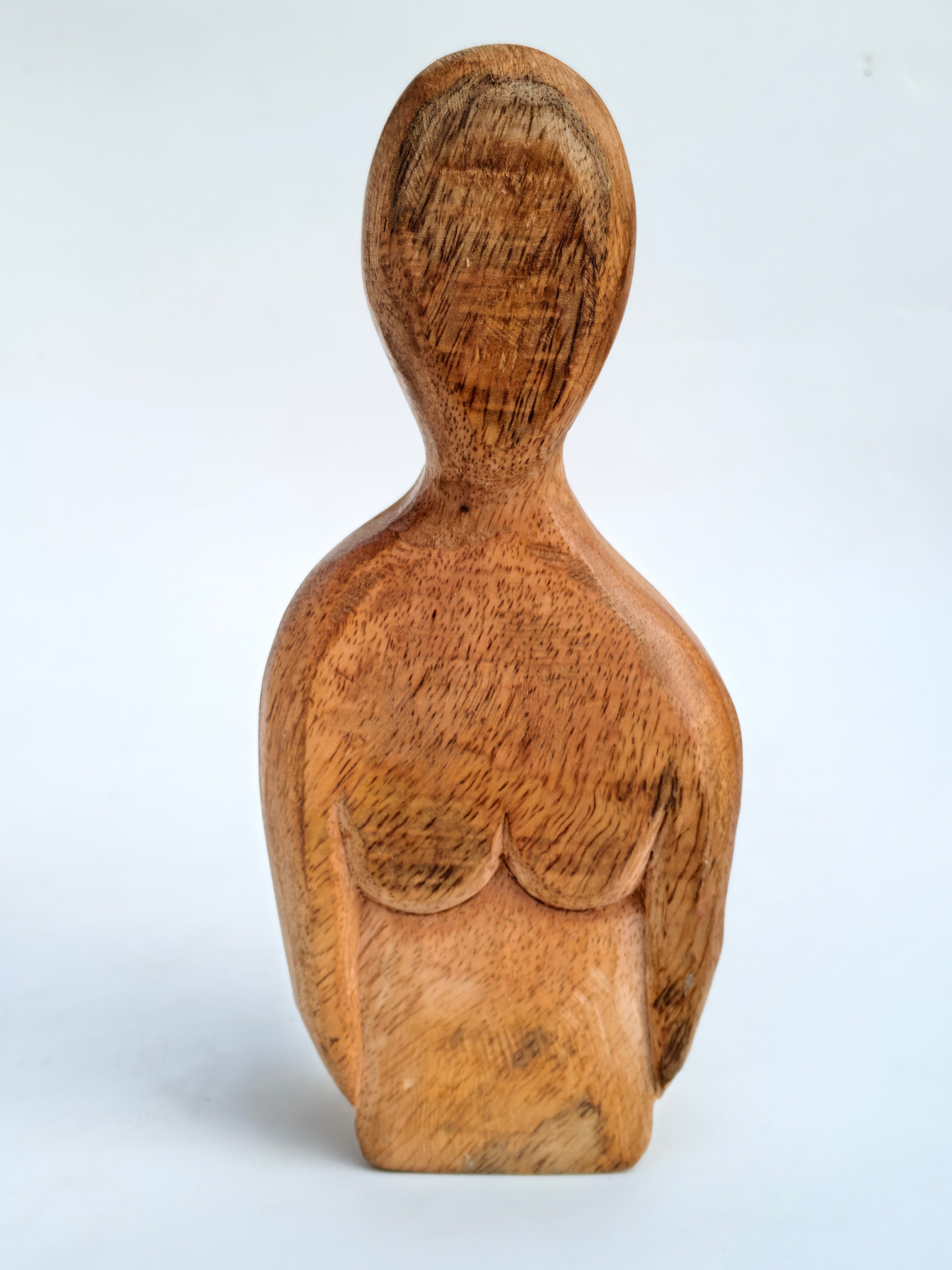 Handcrafted Wooden Abstract Human Figurines – Rustic Sculptural Décor (Set of 2)