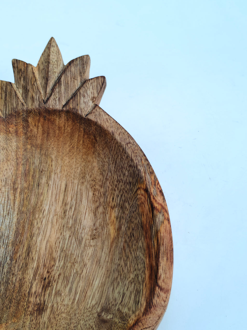 Handcrafted Pineapple-Shaped Wooden Bowl