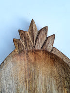 Handcrafted Pineapple-Shaped Wooden Bowl