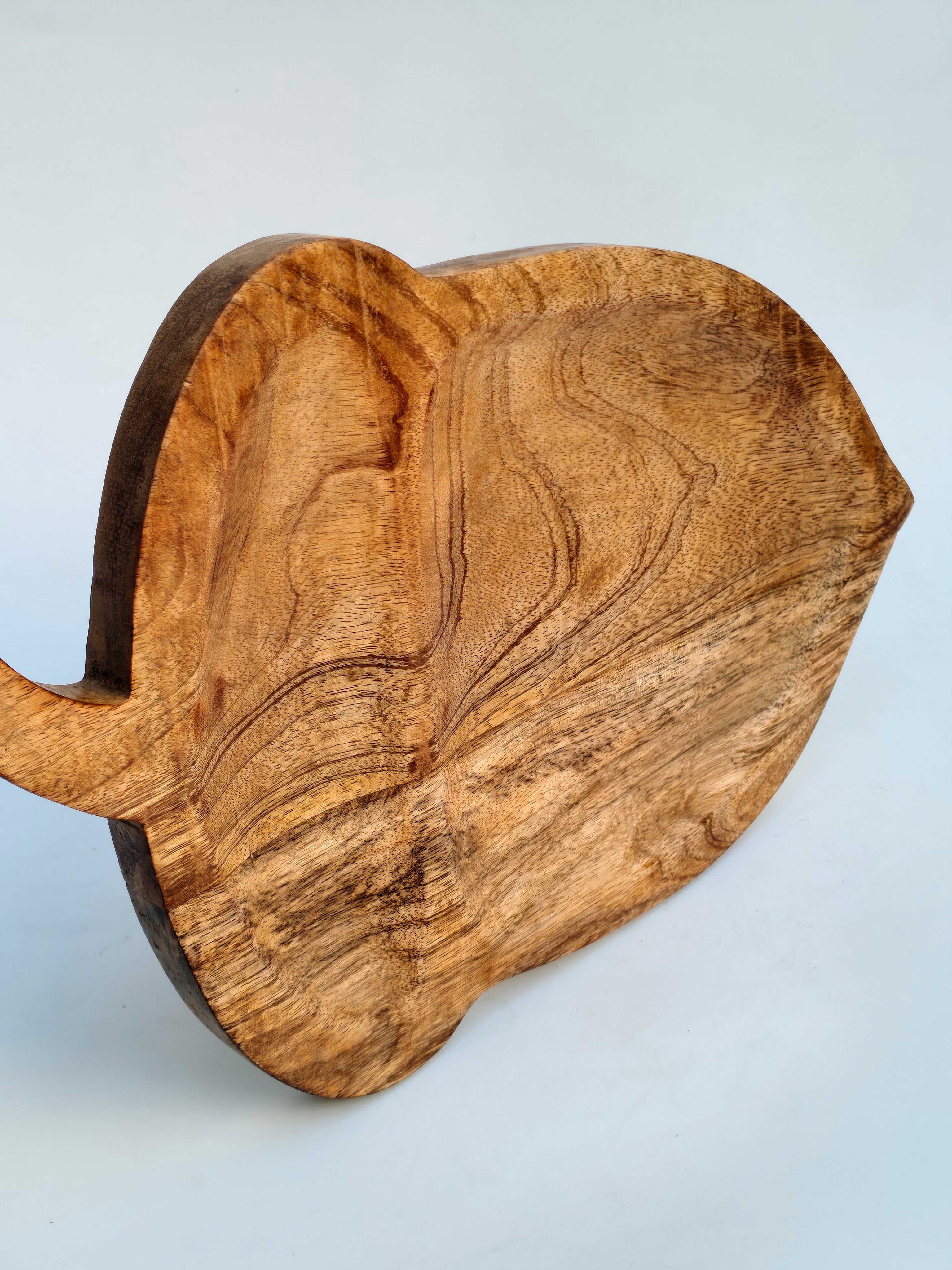 Handcrafted Acorn-Shaped Wooden Serving Platter