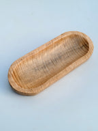 Handcrafted Mango Wood Serving Tray – Rustic Oval Decorative Platter