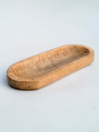 Handcrafted Mango Wood Serving Tray – Rustic Oval Decorative Platter