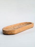 Handcrafted Mango Wood Serving Tray – Rustic Oval Decorative Platter