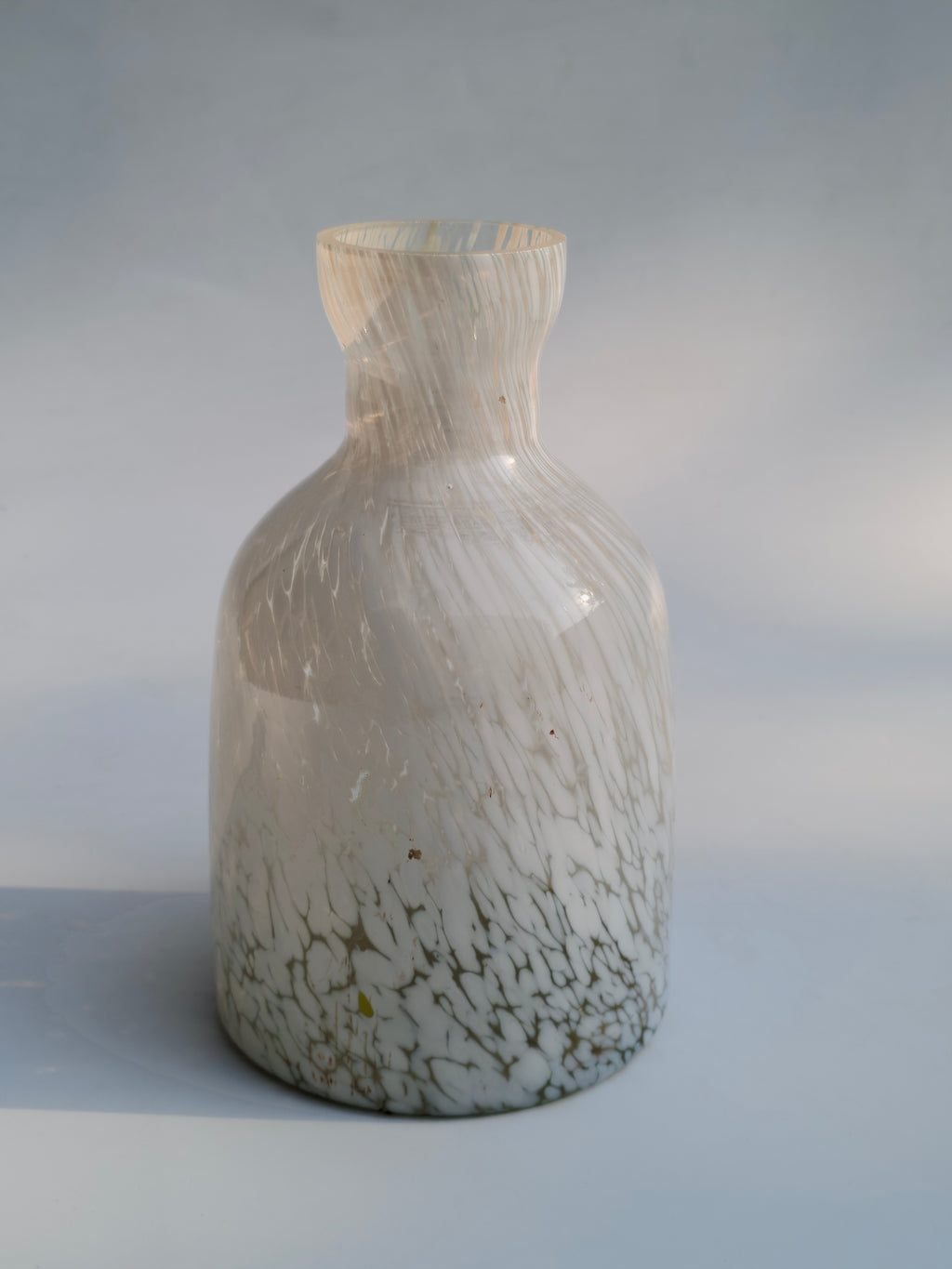 Ivory Marble Frosted Glass Vase