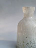 Ivory Marble Frosted Glass Vase