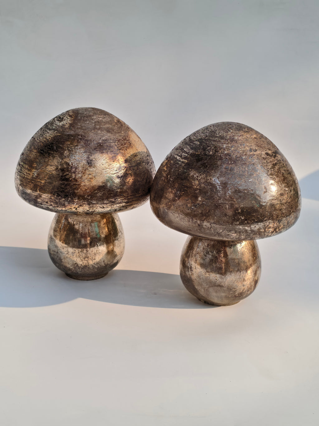 Antique Glass Mushroom Lamp Décor