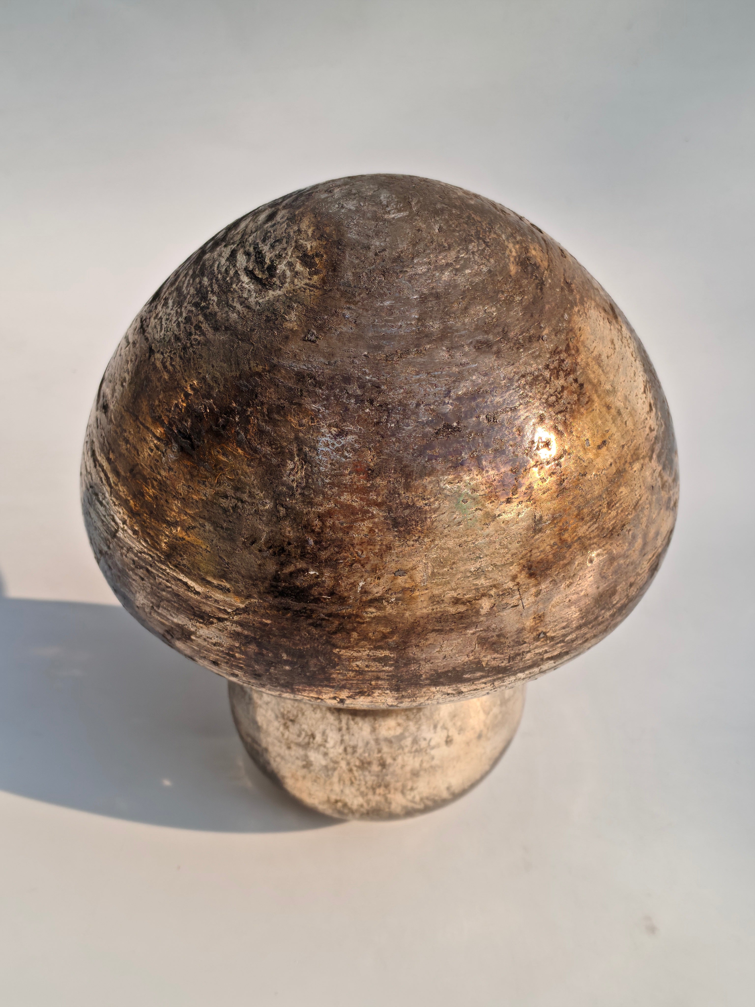 Antique Glass Mushroom Lamp Décor