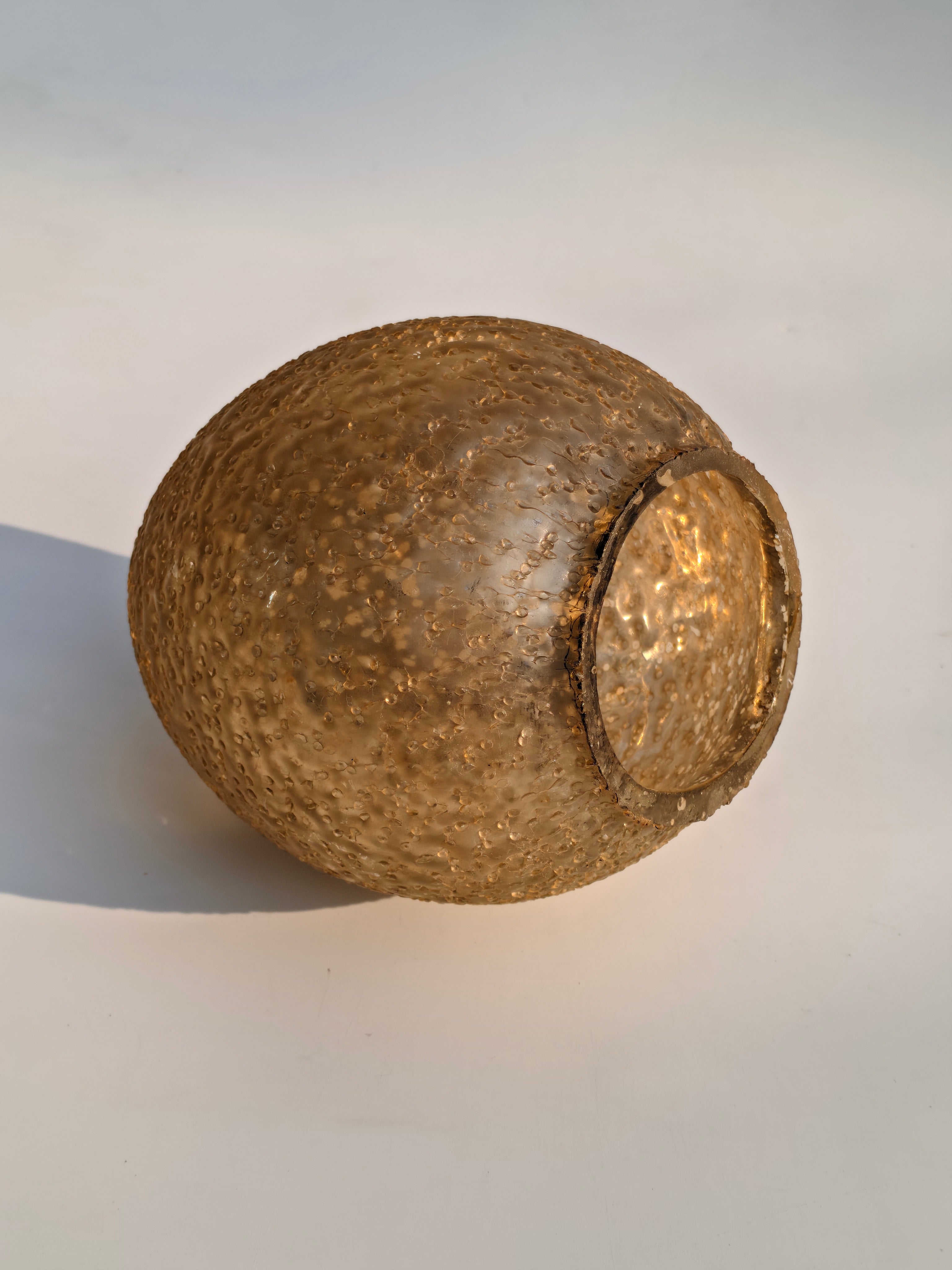 Textured Gold Ester Egg Accent – Decorative Orb with Ambient Light Option