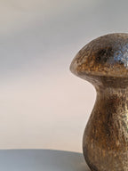 Antique Gold Mushroom Accent – Sculptural Table Décor