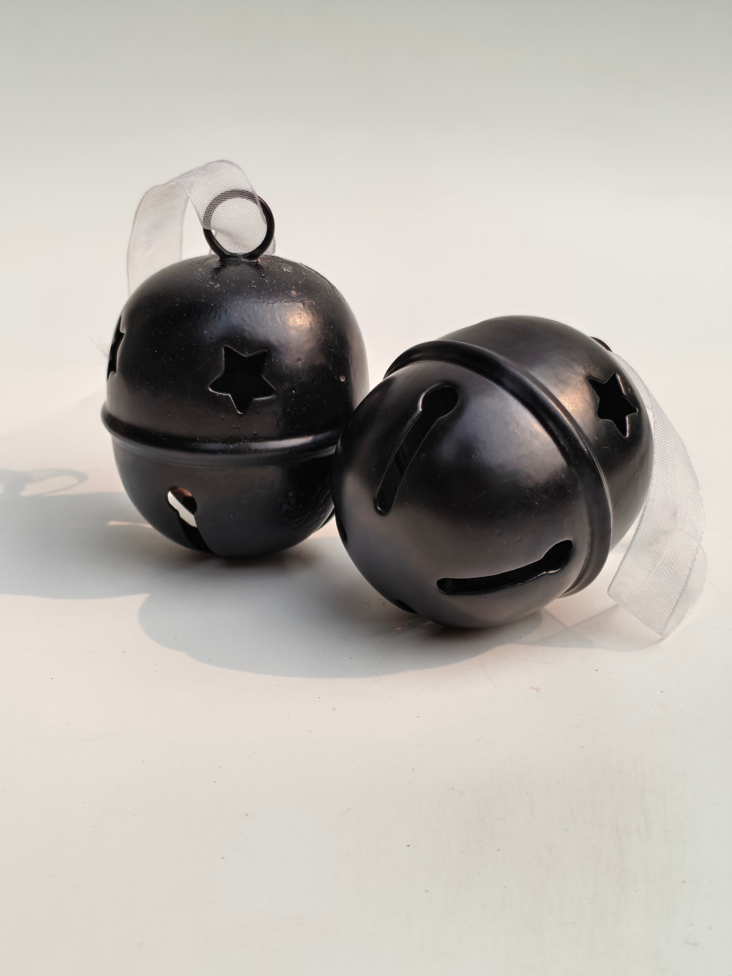 Midnight Star Metal Hanging Bell Ornament