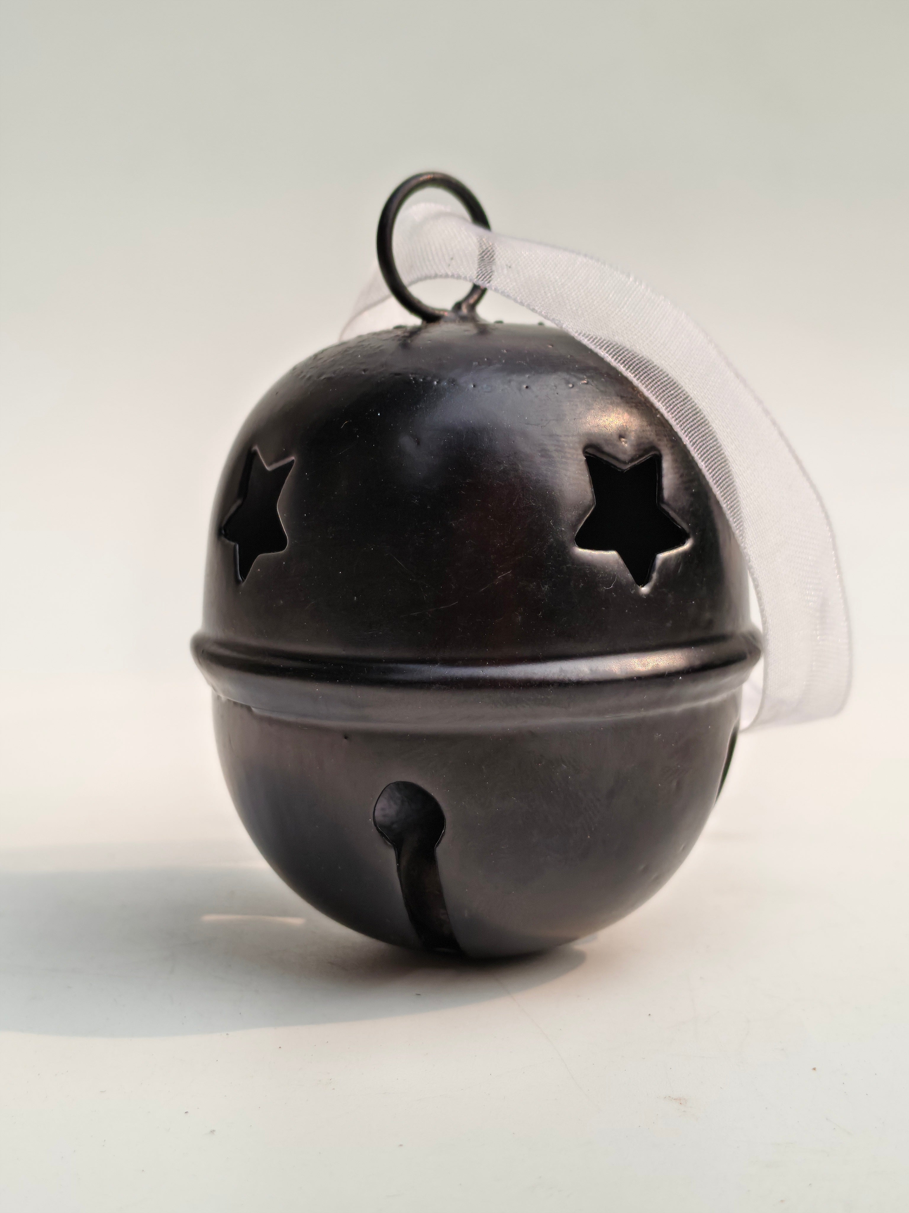 Midnight Star Metal Hanging Bell Ornament