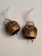 Antique Gold Protection Bell – Handcrafted Energy Guard Charm