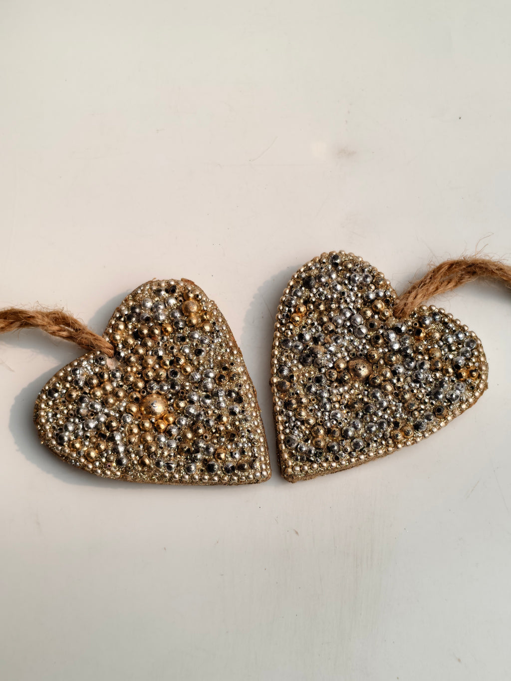 Embellished Heart Hanging – Luxury Beaded Car, Key & Bag Charm