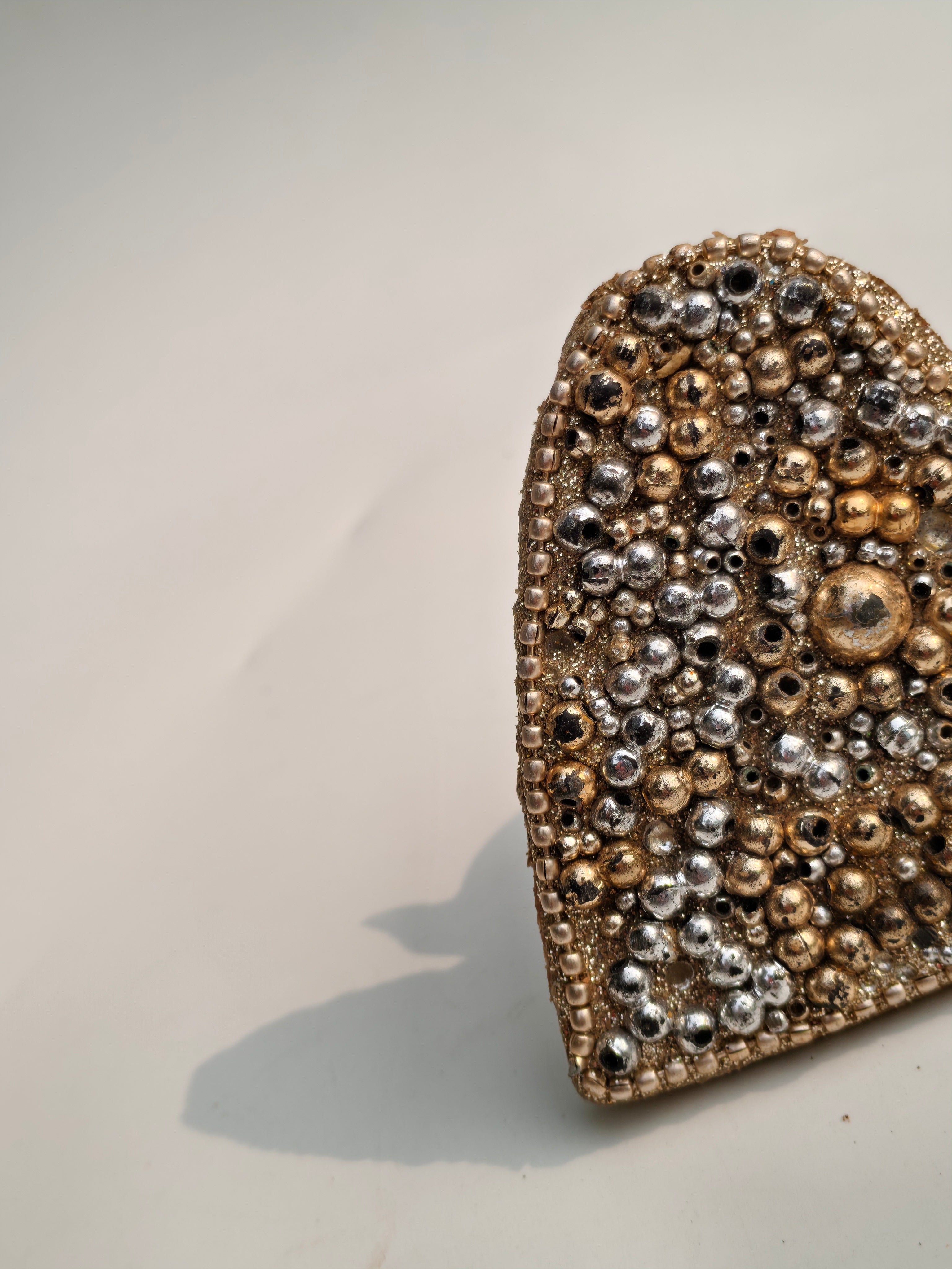 Embellished Heart Hanging – Luxury Beaded Car, Key & Bag Charm