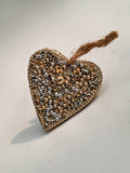 Embellished Heart Hanging – Luxury Beaded Car, Key & Bag Charm