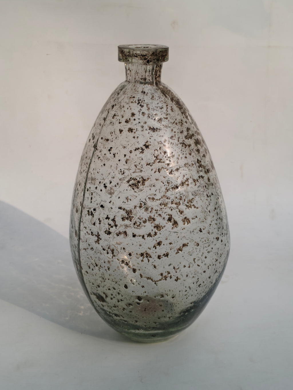 Antique Mercury Glass Vase – Handcrafted Decorative Vase
