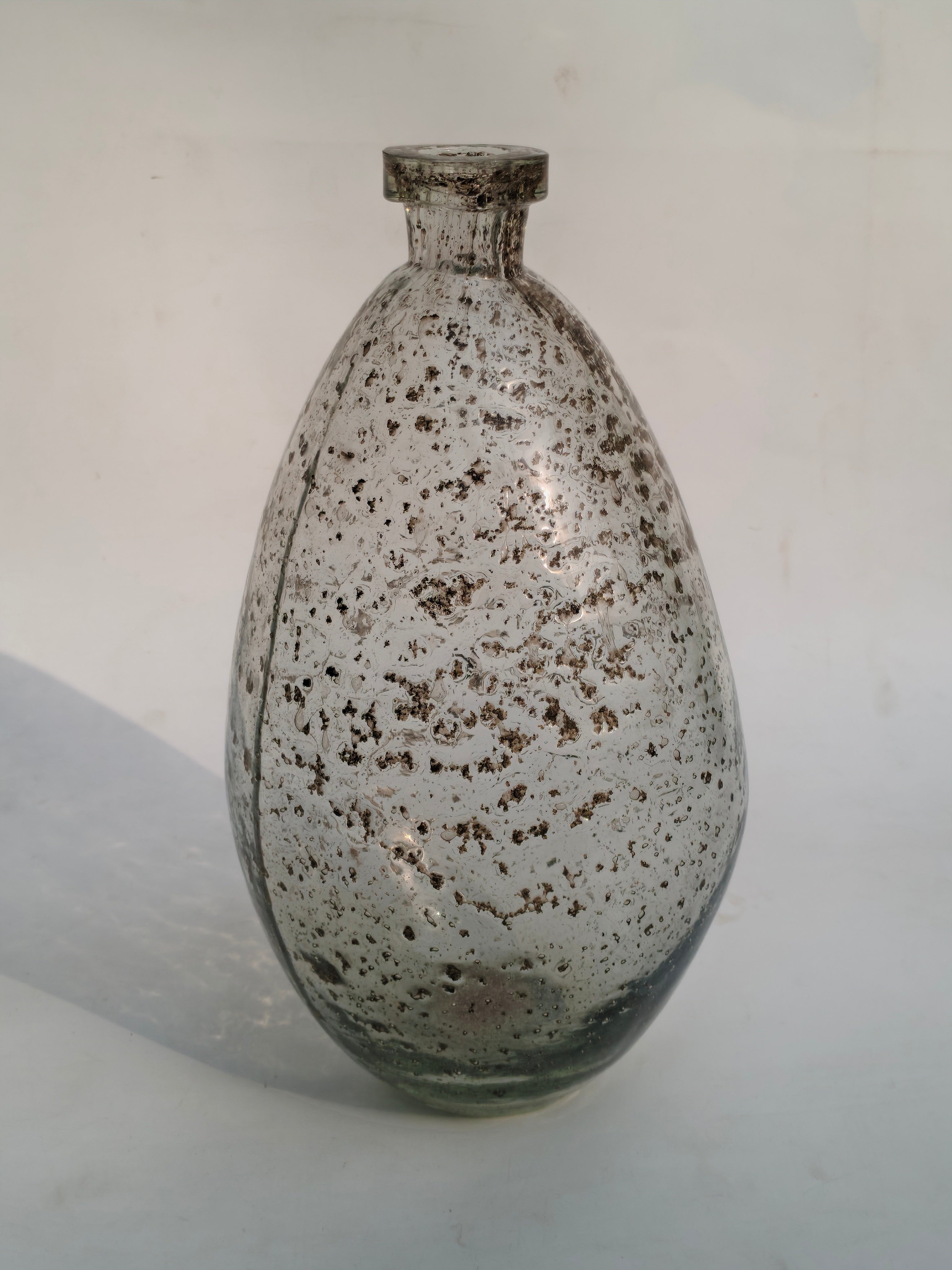Antique Mercury Glass Vase – Handcrafted Decorative Vase