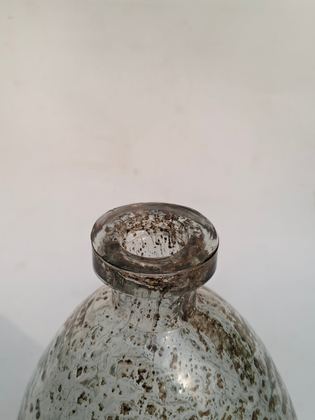 Antique Mercury Glass Vase – Handcrafted Decorative Vase