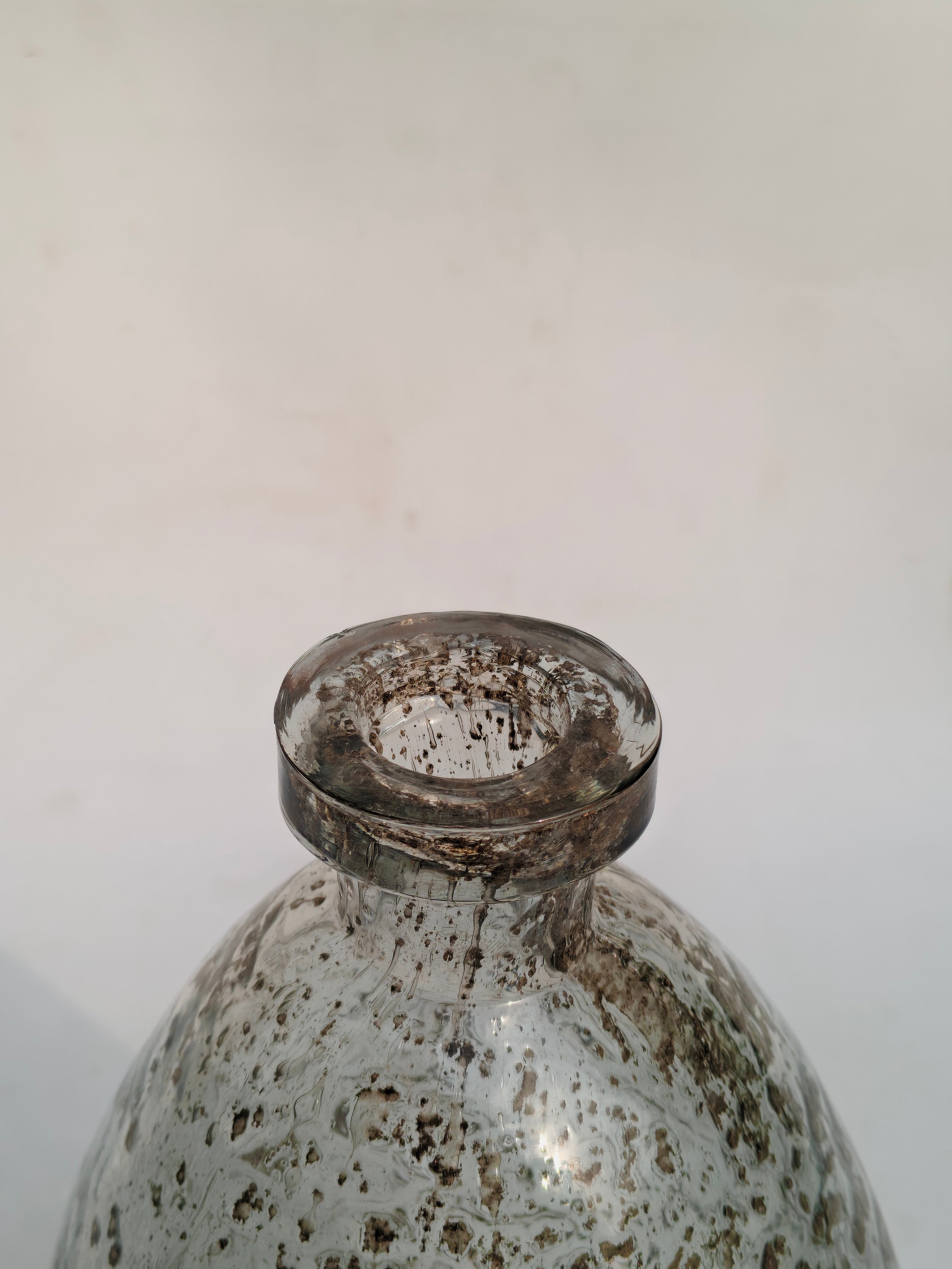 Antique Mercury Glass Vase – Handcrafted Decorative Vase