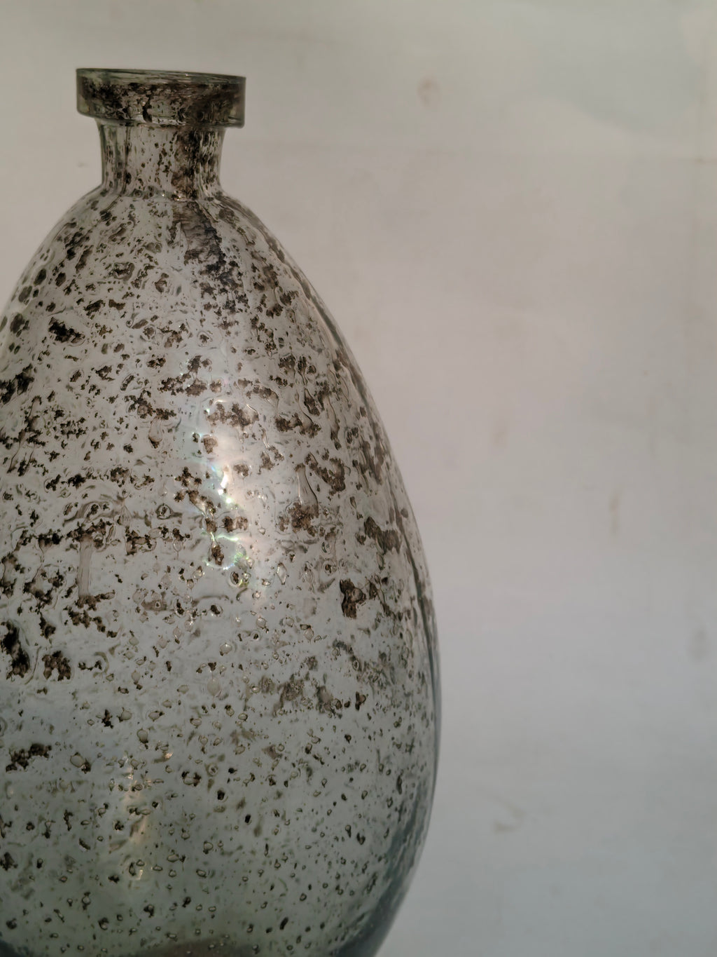 Antique Mercury Glass Vase – Handcrafted Decorative Vase