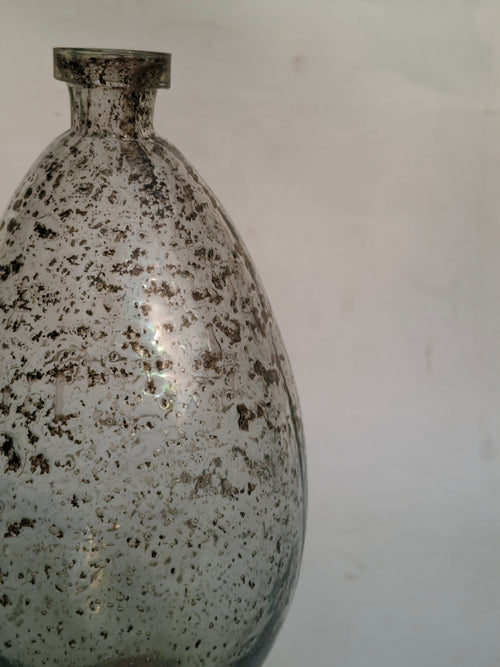 Antique Mercury Glass Vase – Handcrafted Decorative Vase
