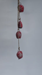 Red Metal Bell Wind Chime